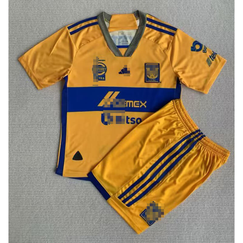 Camiseta Tigres UANL 2023/2024 Home Niño Kit